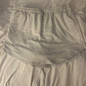 gray athletic skirt